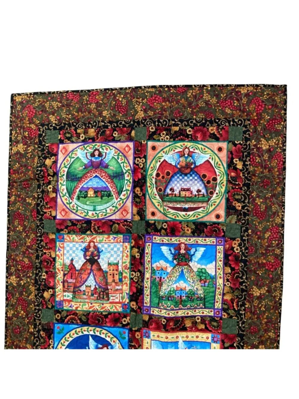 Jim Shore Angels Homemade Lap Throw Wall Quilt 44